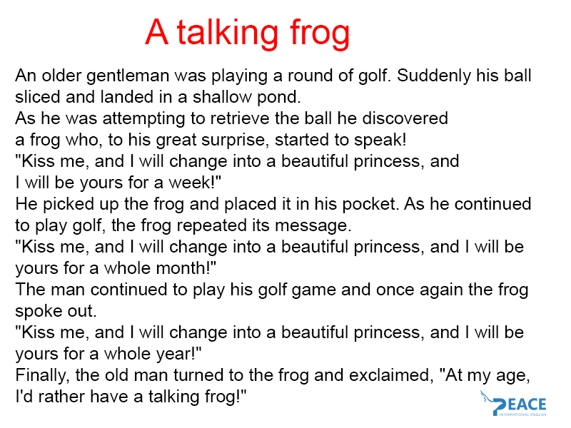 A talking frog