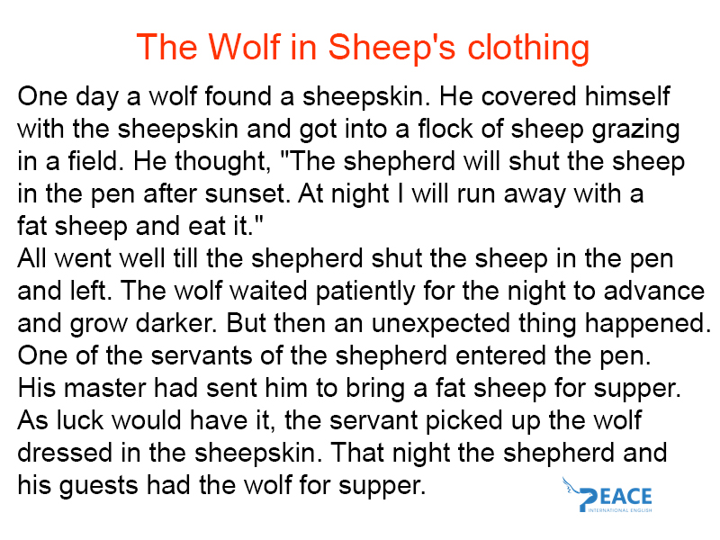  The Wolf in Sheep's clothing